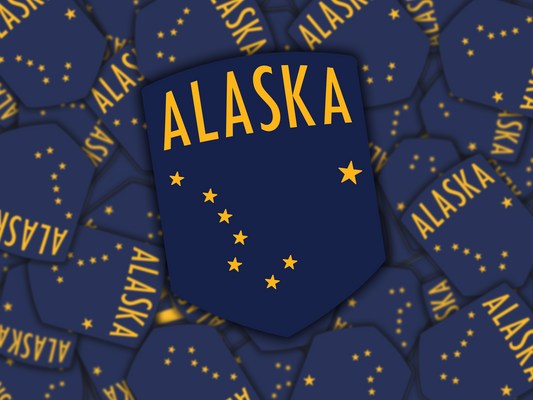 Alaska Crest Sticker