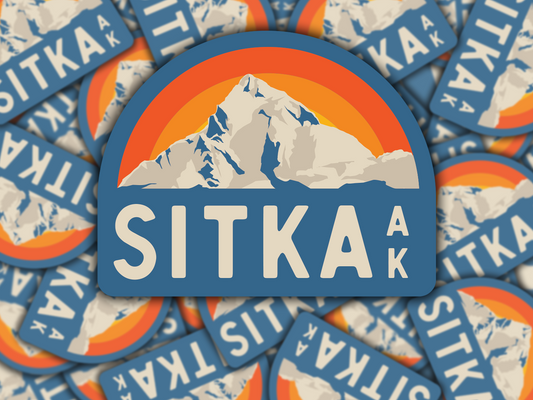 Sitka Alaska Half Arch Sticker